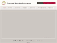 Tablet Screenshot of conago.org.mx